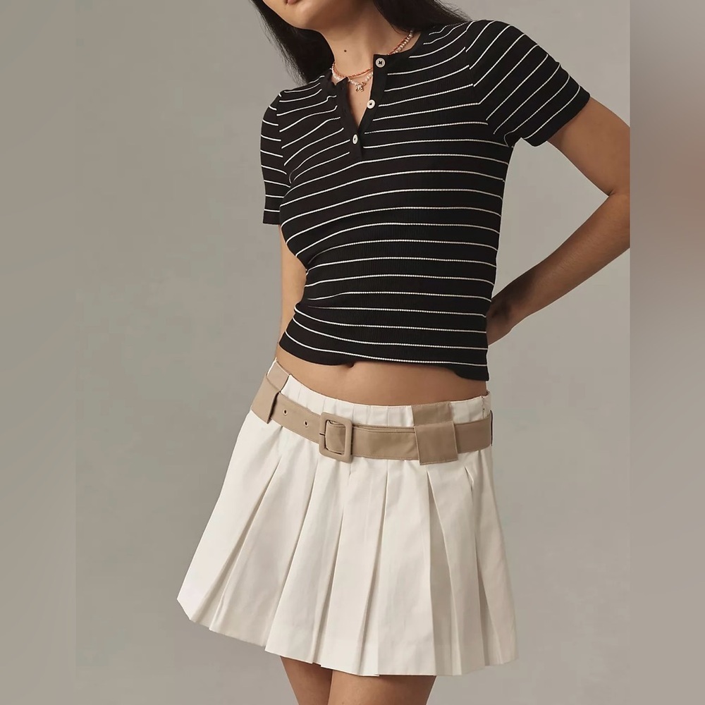 NWT Size 12 - Anthropologie Pleated Skort
